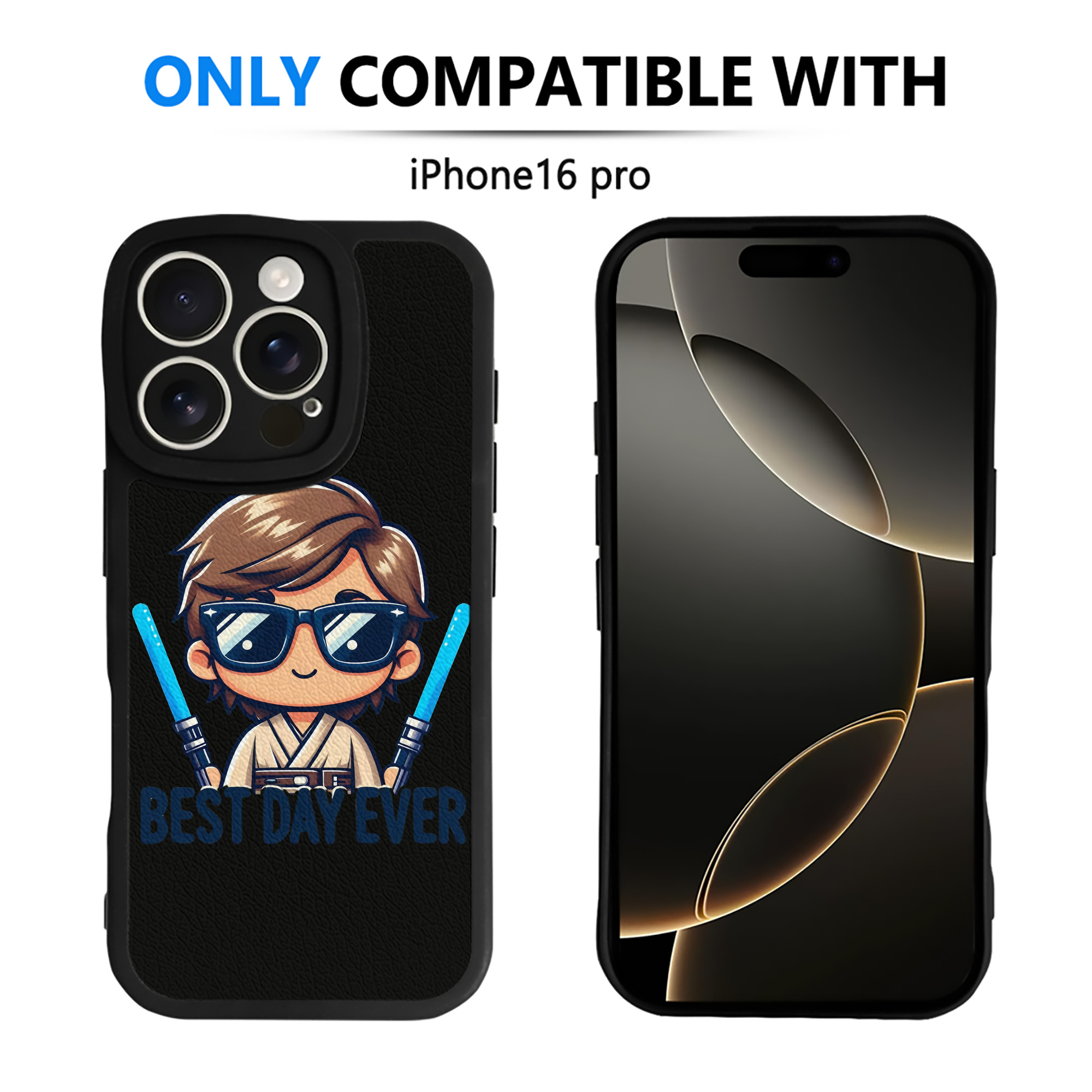 （画像用） スター・ウォーズ Star Wars 【iPhone 16シリーズ対応】シリコンスマホケース（レザー調） 材質：シリコン